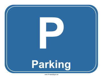 Airport Parking Sign