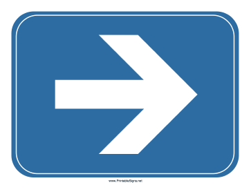 Airport Right Arrow Sign