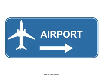 Airport Right Sign