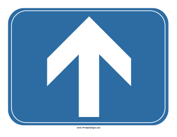 Airport Up Arrow Sign