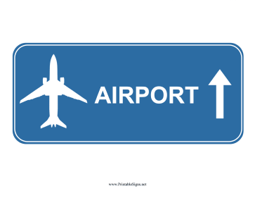 Airport Up Sign
