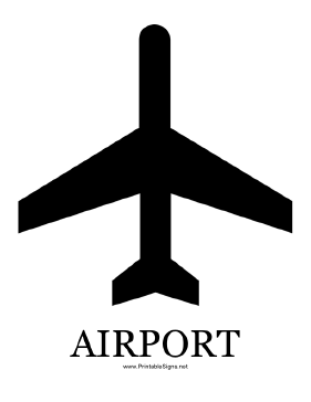 Airport with caption Sign