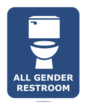 All Gender Restroom Sign