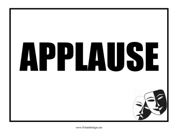 Applause Sign