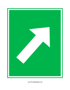 Arrow Diagonal Sign