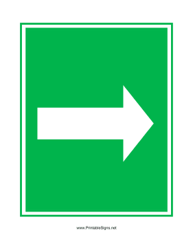 Arrow Straight Sign