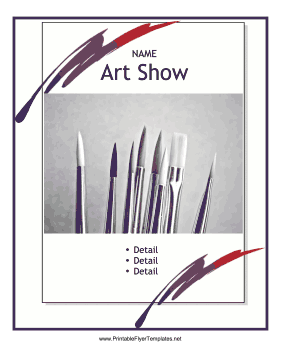Art Show Flyer Sign