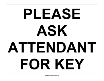 Ask For Key Sign