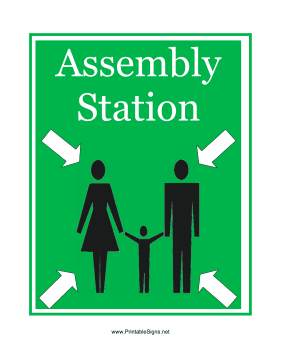 Assembly Station Sign