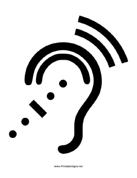 Assistive Listening System Sign