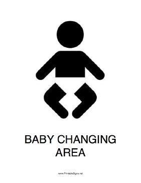 Baby Changing Area Sign