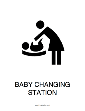 Baby Changing Station Sign