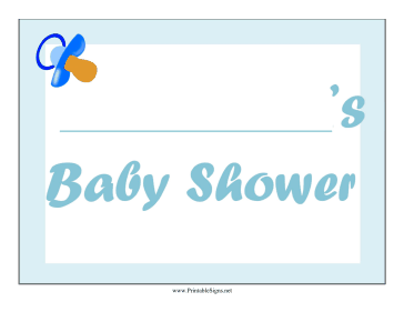 Baby Shower Boy Lawn Sign