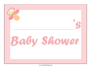 Baby Shower Girl Lawn Sign