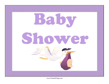 Baby Shower Lawn Sign