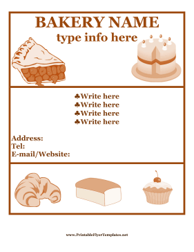 Bakery Flyer Sign