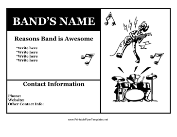 Band Flyer Sign