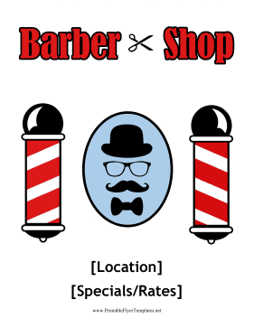 Barber Shop Flyer Sign