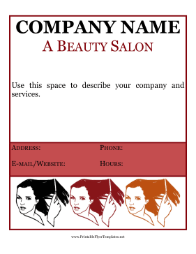 Beauty Salon Flyer Sign