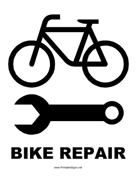 Bike Repair Sign