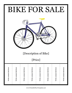Bike for Sale Sign