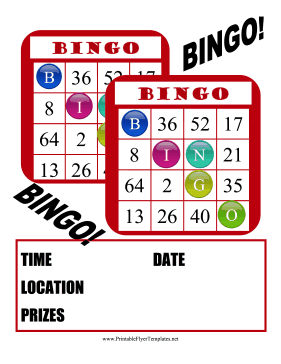 Bingo Flyer Sign