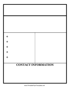 Blank Flyer Sign