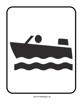 Boating Sign