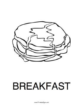 Breakfast Sign