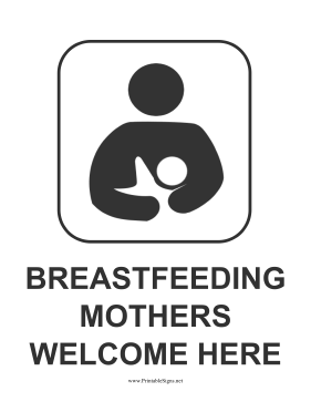 Breastfeeding Mothers Station Sign