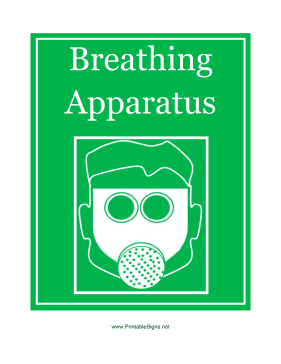 Breathing Apparatus Sign