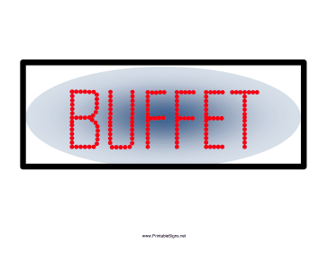 Buffet Sign