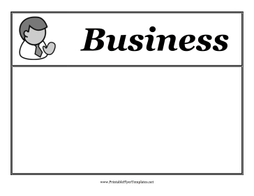 Business Flyer Sign