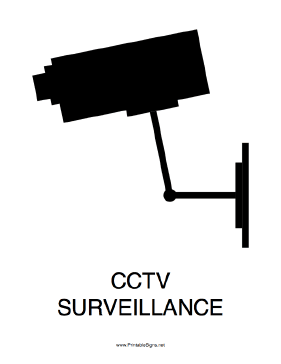 CCTV Surveillance Sign