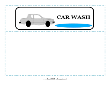 Car Wash Flyer Sign