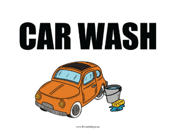 Car Wash Sign Sign