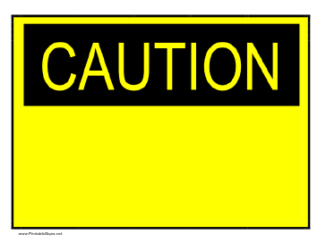 Caution Sign