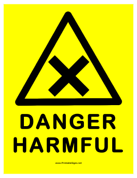 Danger Harmful Sign