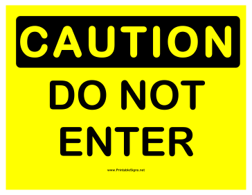 printable enter sign