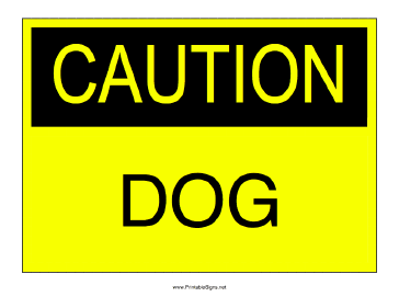 Dog Sign