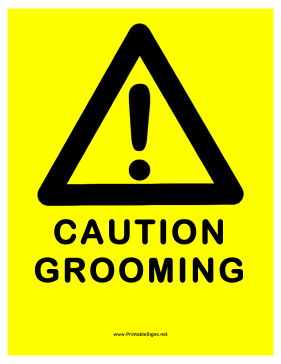 Grooming Warning Sign