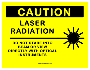Laser Radiation Sign