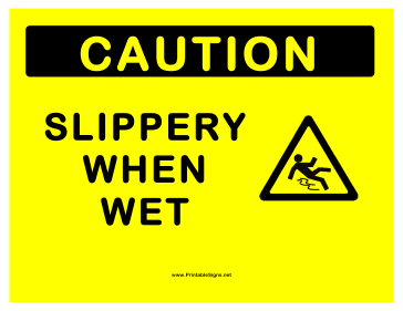 Slippery Sign