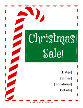 Christmas Sale Flyer Sign
