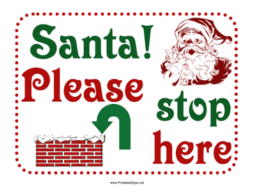 Christmas Santa Sign