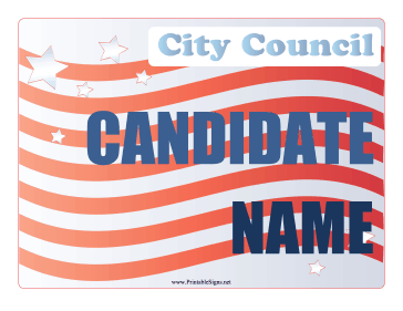 City Council Campaign Sign