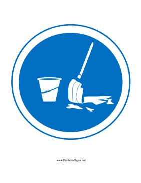 Clean Spills Sign