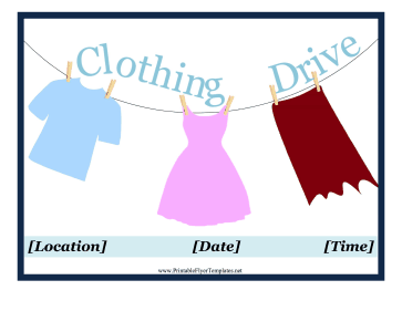 Clothing Drive Sign