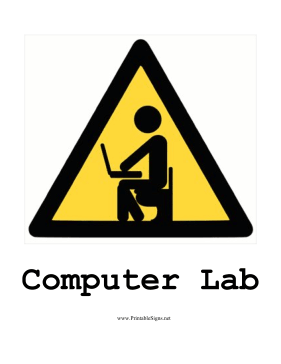 Computer Lab Sign