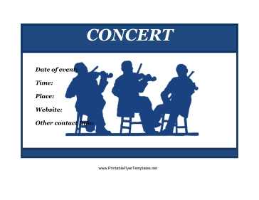 Concert Flyer Sign